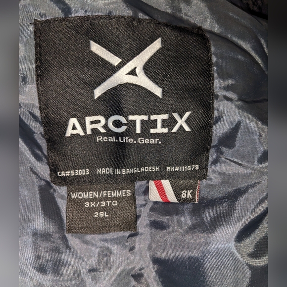 Arctix Real. Life. Gear. Women's Black Snow Bib Overalls - Picture 11 of 12